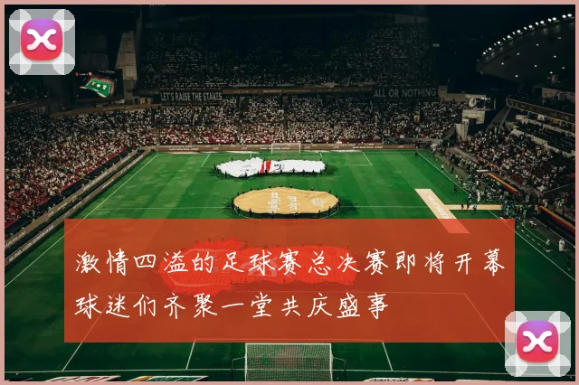 激情四溢的足球赛总决赛即将开幕球迷们齐聚一堂共庆盛事